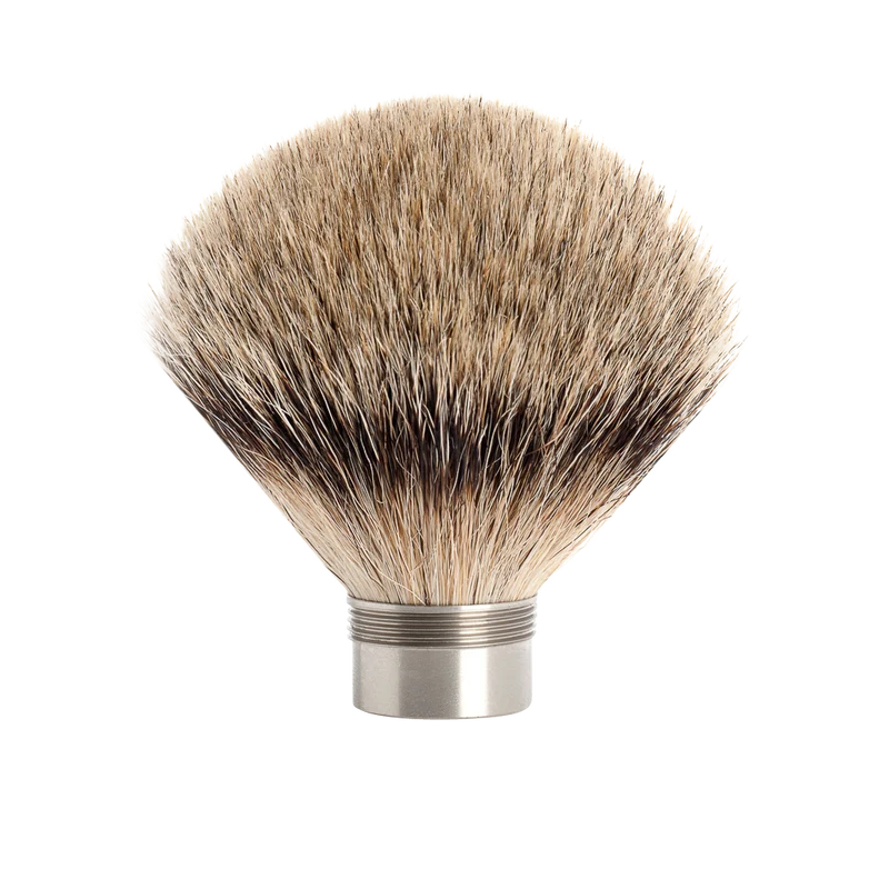 MÜHLE Replacement Shaving Brush Head, Silvertip Badger, EDITION Series