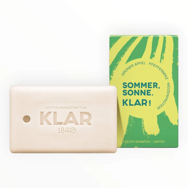 Schampo-tvål, Grönt äpple & Pepparmynta – Begränsad upplaga, 100 g.