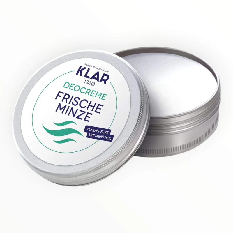 Deodorantkräm, mynta och mentol, 65 ml.