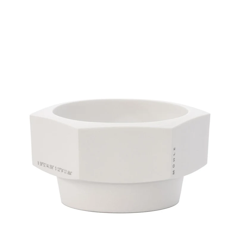 MÜHLE HEXAGON Shaving Dish, White Porcelain