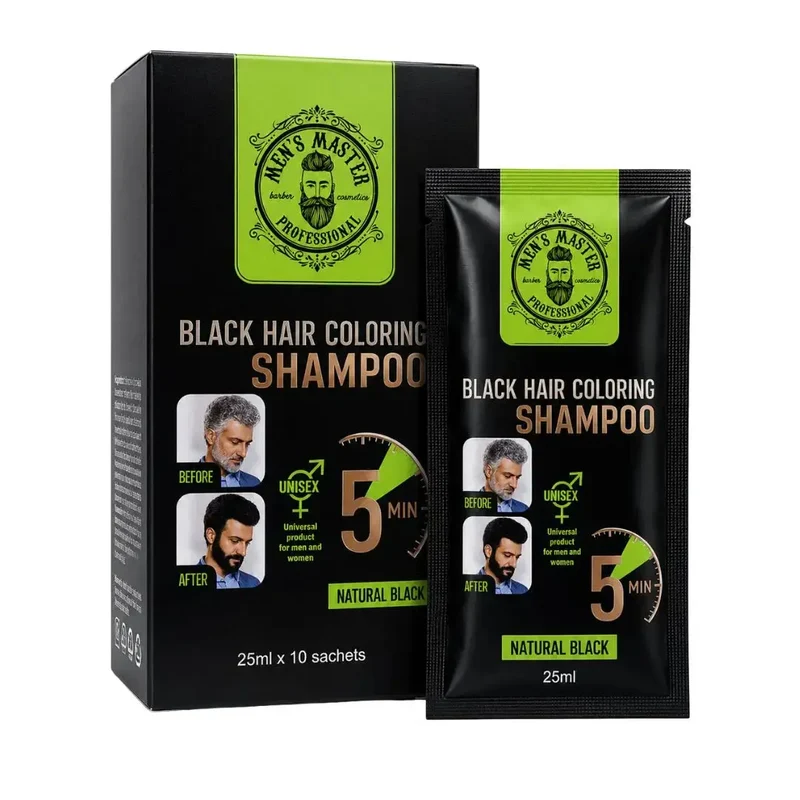 Men's Master Black Hair Coloring Shampoo