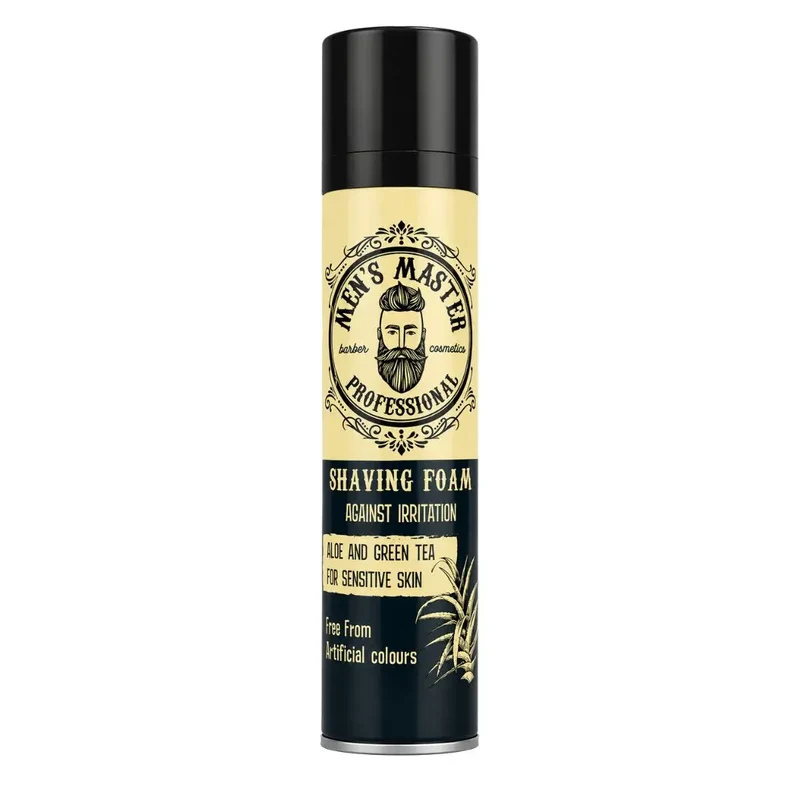 Men's Master shaving foam aloe & green tea – rakskum 200 ml
