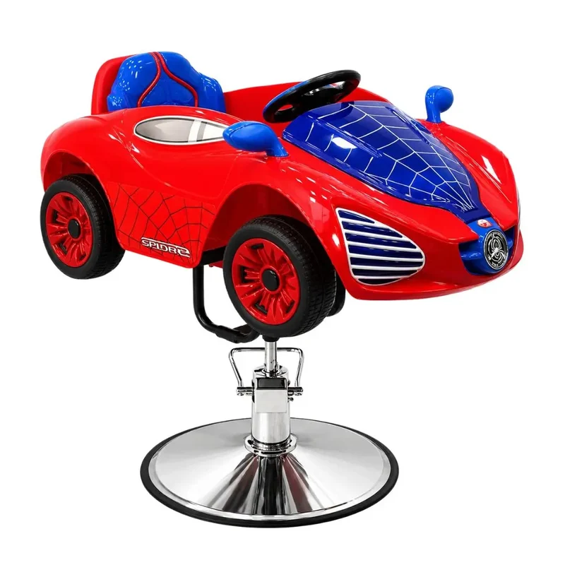 Kids Barber Chair Spider Car Red