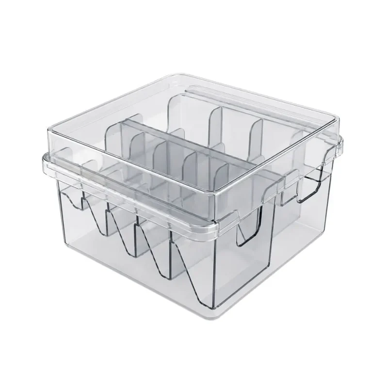 Transparent Verktygsbox med Fack