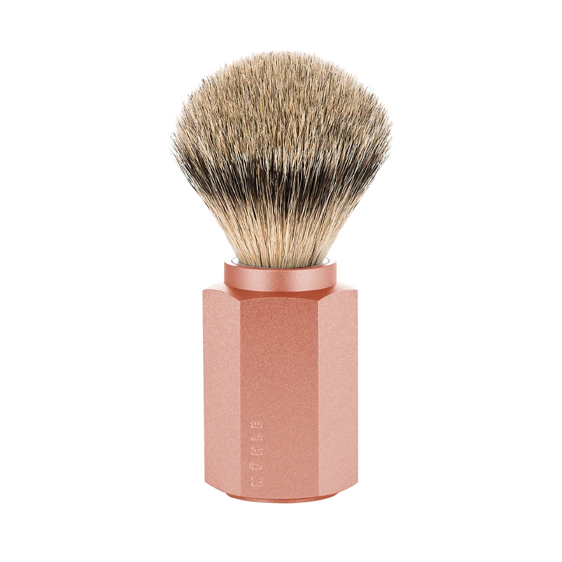 MÜHLE HEXAGON Shaving Brush, Silvertip Badger, Sunrise