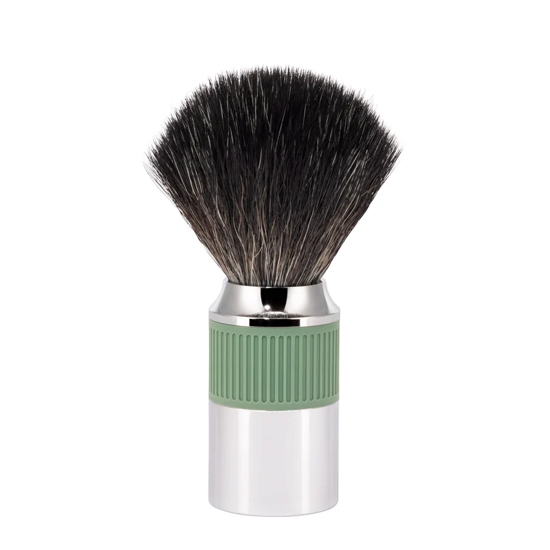 MÜHLE NEO Shaving Brush, Black Fibre, Salvia Green