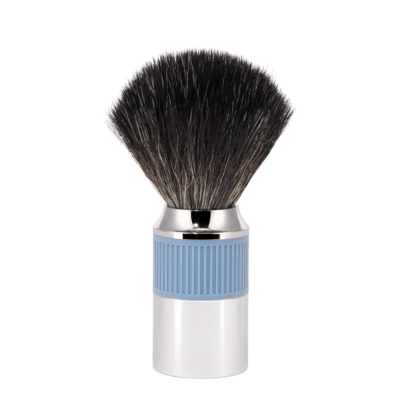 MÜHLE NEO Shaving Brush, Black Fibre, Glacier Blue