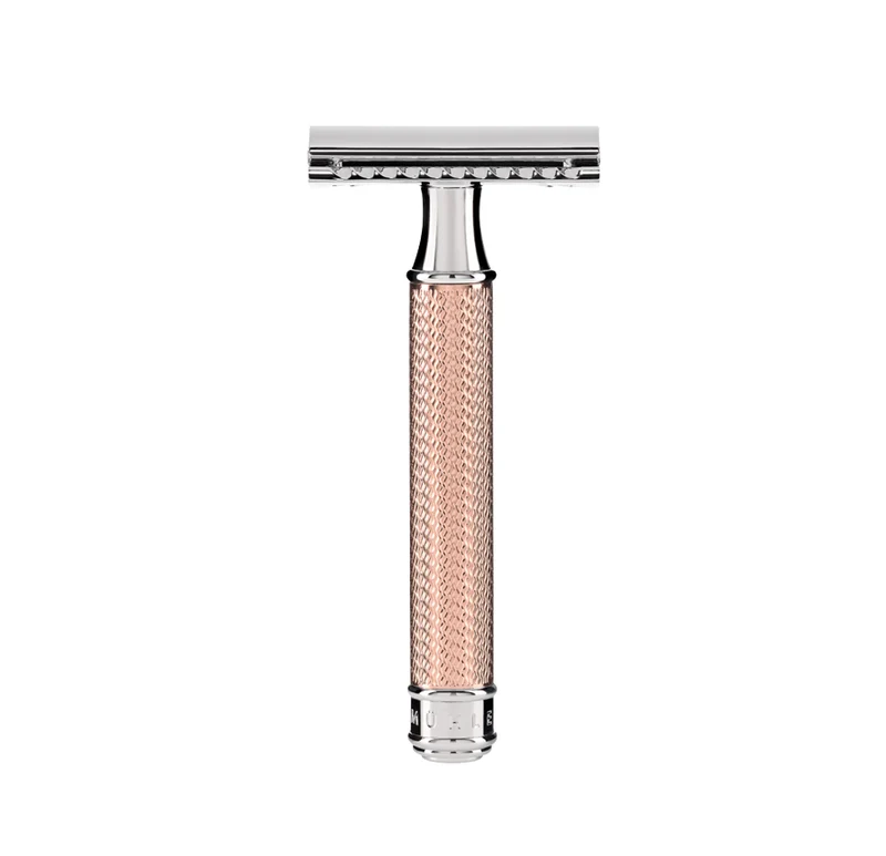 MÜHLE TRADITIONAL Safety Razor, Rose Gold-Plated Metal
