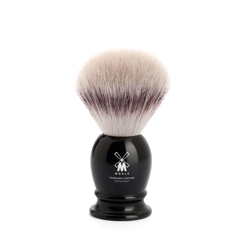 MÜHLE CLASSIC Shaving Brush, Silvertip Fibre®, Black, Small