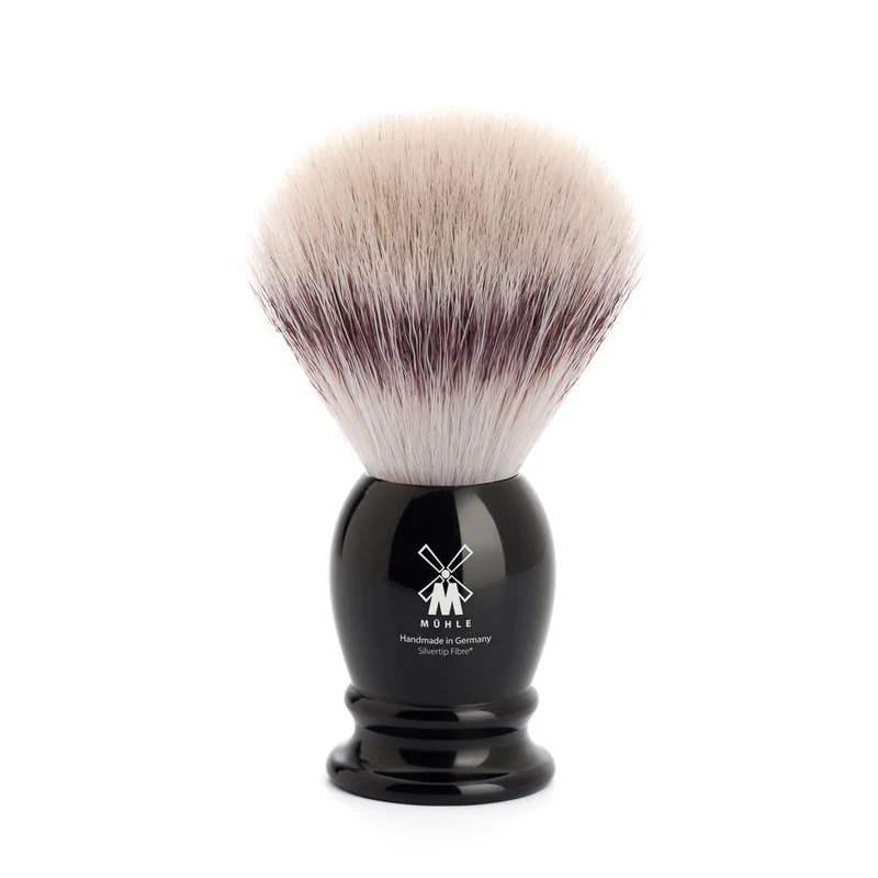 MÜHLE CLASSIC Shaving Brush, Silvertip Fibre®, Black, Medium