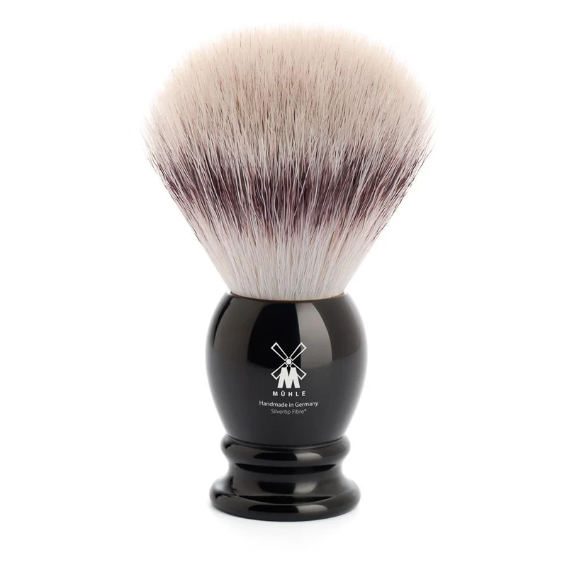 MÜHLE CLASSIC Shaving Brush, Silvertip Fibre®, Black, Large
