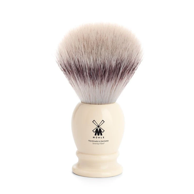 MÜHLE CLASSIC Shaving Brush, Silvertip Fibre®, Faux Ivory, Large