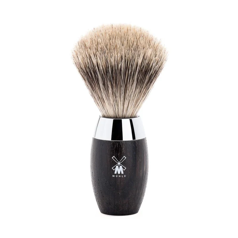 MÜHLE KOSMO Shaving Brush, Fine Badger, Bog Oak