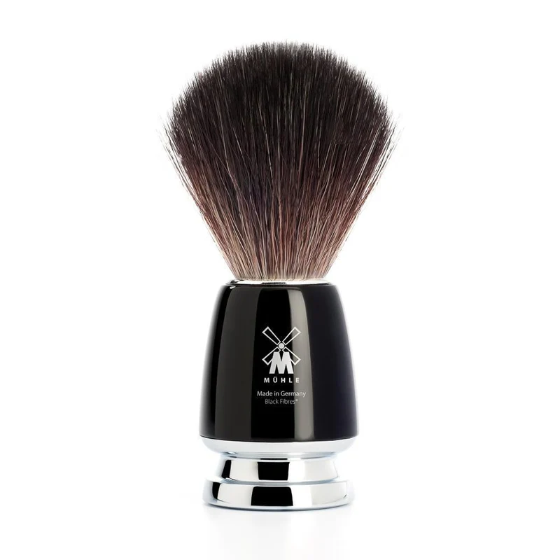 MÜHLE RYTMO Shaving Brush, Black Fibre, Black