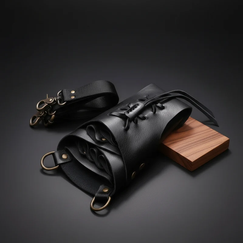 Juntetsu Cross-Laced Läderhölster - 5 Professional