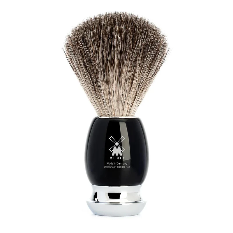 MÜHLE VIVO Shaving Brush, Pure Badger, Black