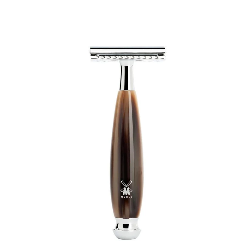 MÜHLE VIVO Safety Razor, Horn Brown