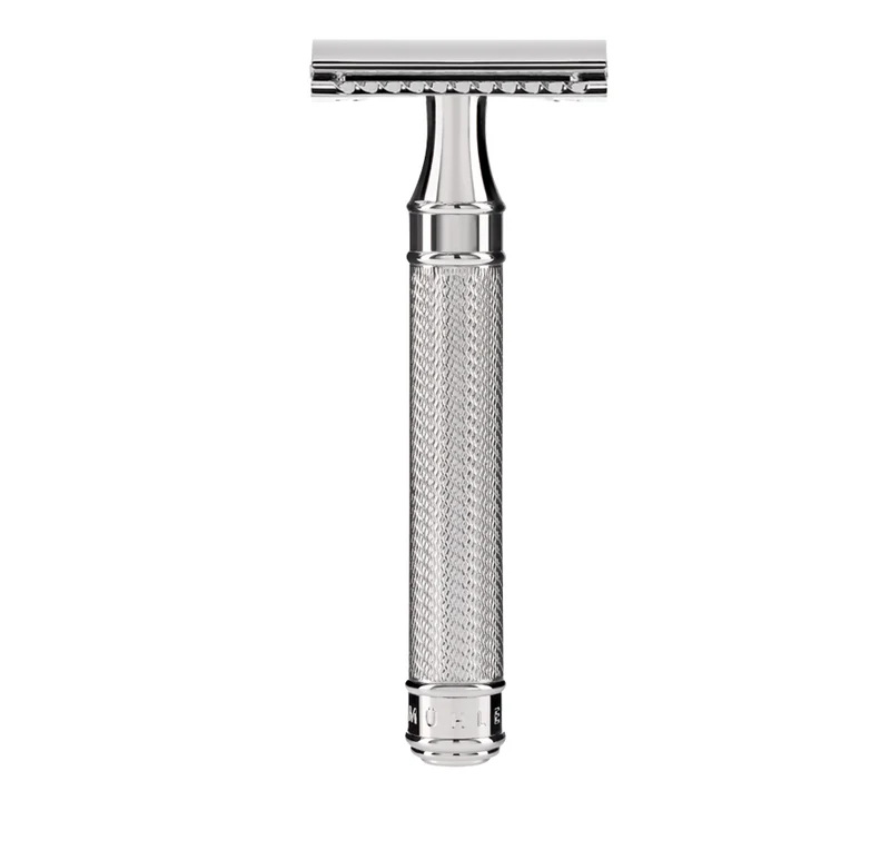 MÜHLE TRADITIONAL Safety Razor, Large, Chrome-Plated Metal