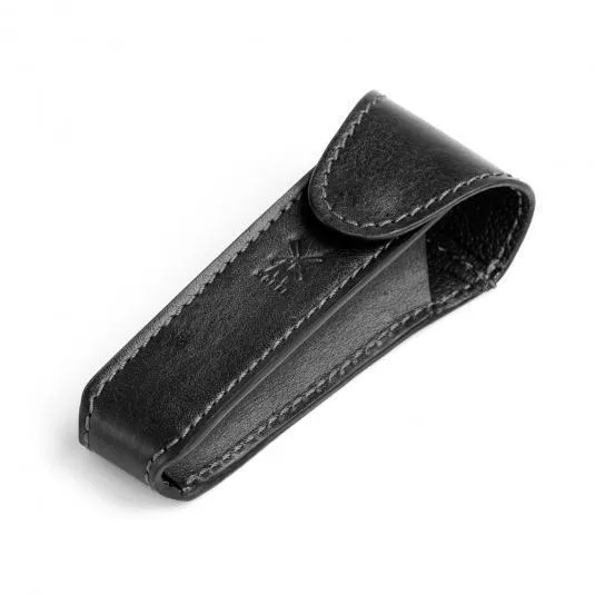 MÜHLE TRAVEL Safety Razor Case, Flourentine Leather, Black