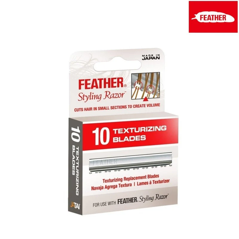 Feather Texturizing & Thinning Blades för Styling Razor