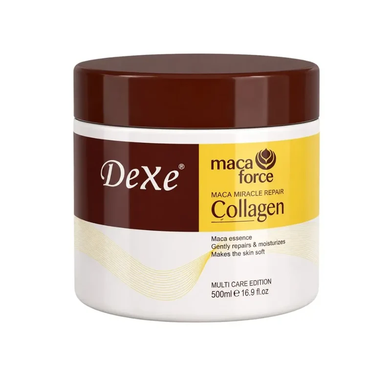 Dexe maca force collagen – hårmask 500 ml