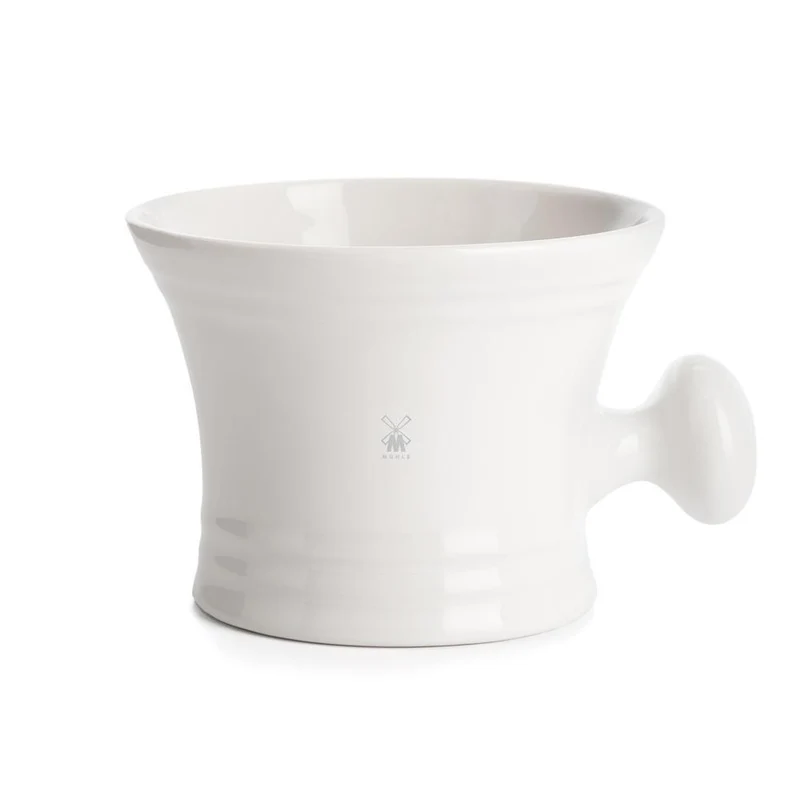 MÜHLE Shaving Mug w/ Handle, White Porcelain