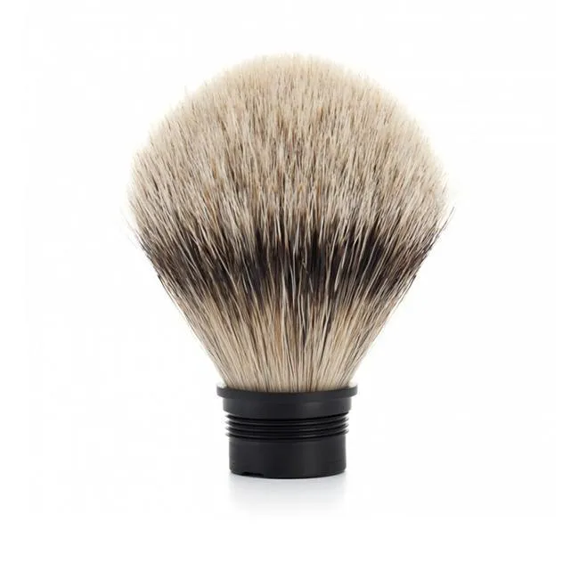 MÜHLE Replacement Shaving Brush Head, Silvertip Badger, KOSMO/STYLO/PURIST Series