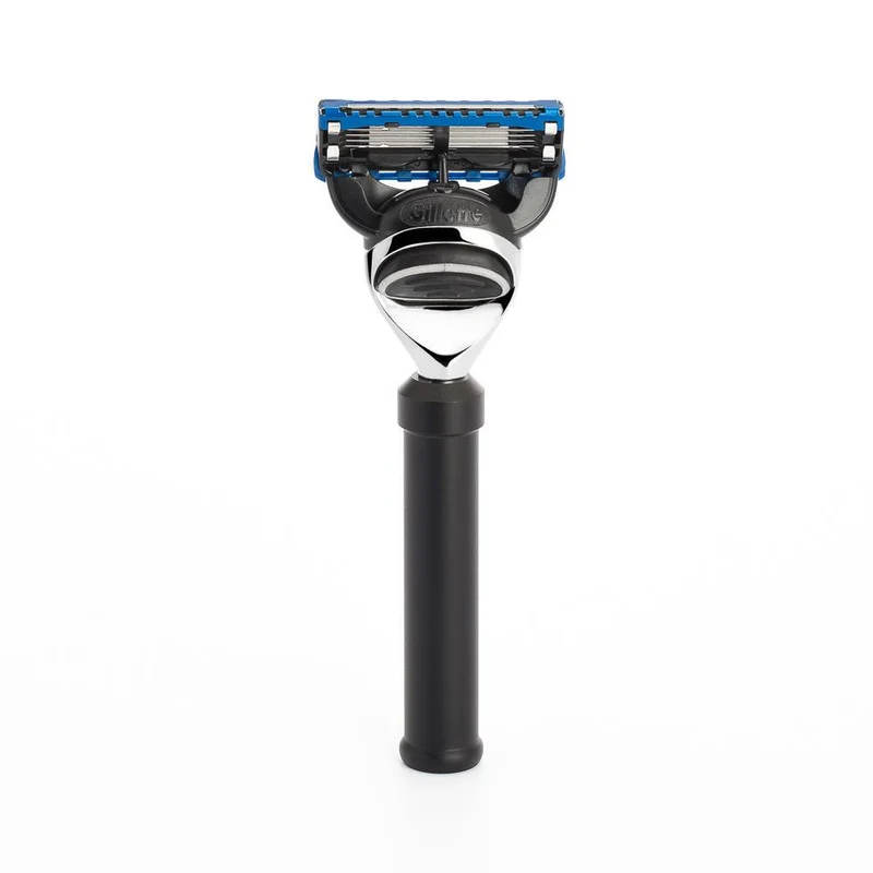 MÜHLE TRAVEL Razor, Gillette® Fusion™ Razor, Black Anodized Aluminum