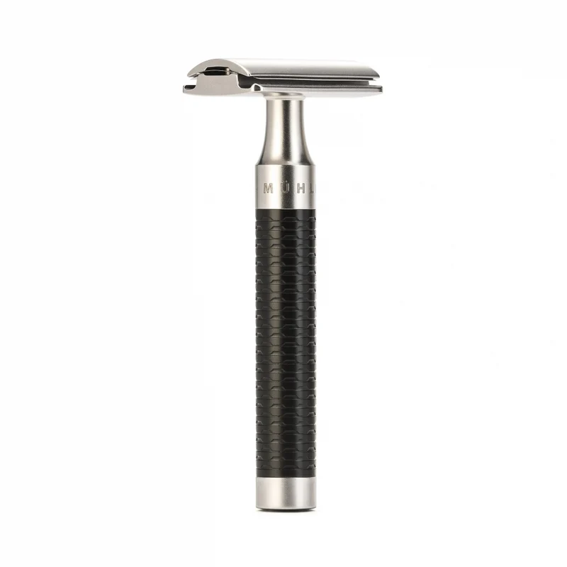 MÜHLE ROCCA Safety Razor, Stainless Steel, Black