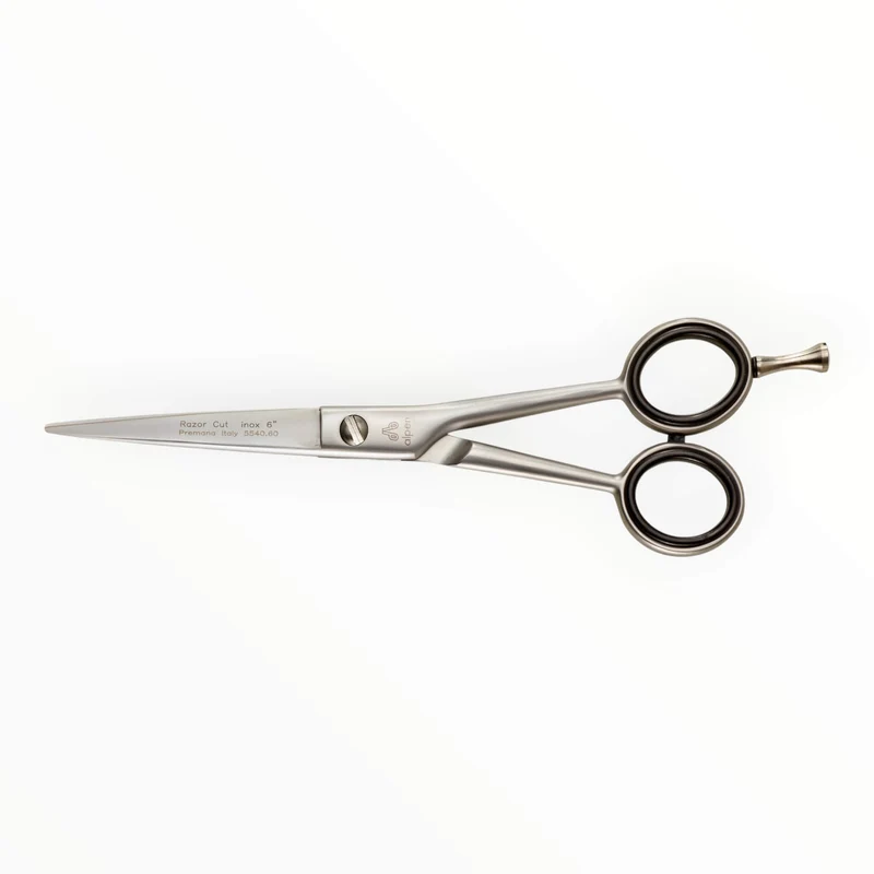 Frisörsax, rakbladskant, rostfritt stål, 16 cm.