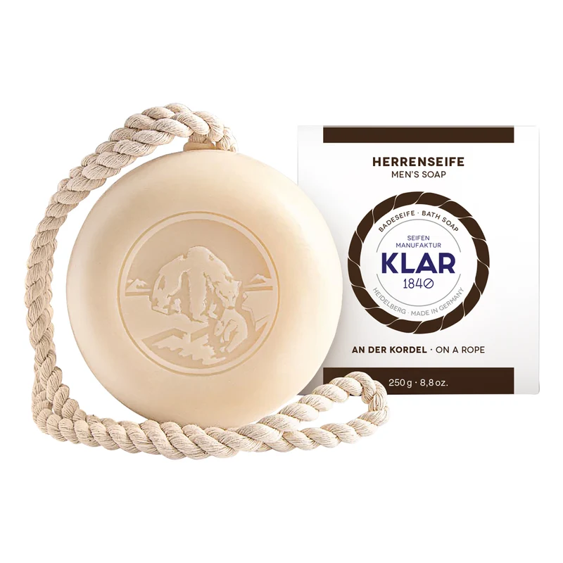 Badtvål för män, På snöre, 250 gr.