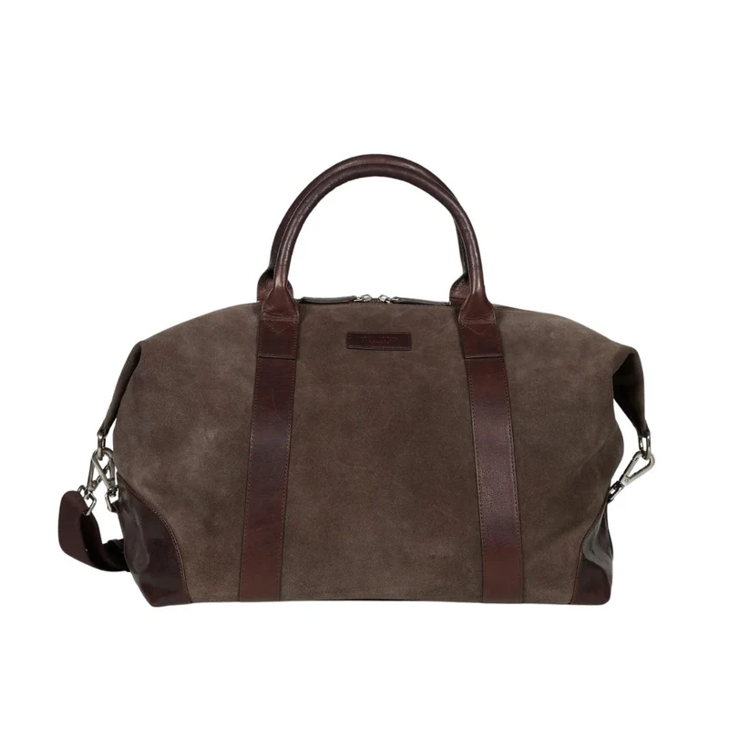 Howard Weekend Bag Steven Suede Chocolate Brown