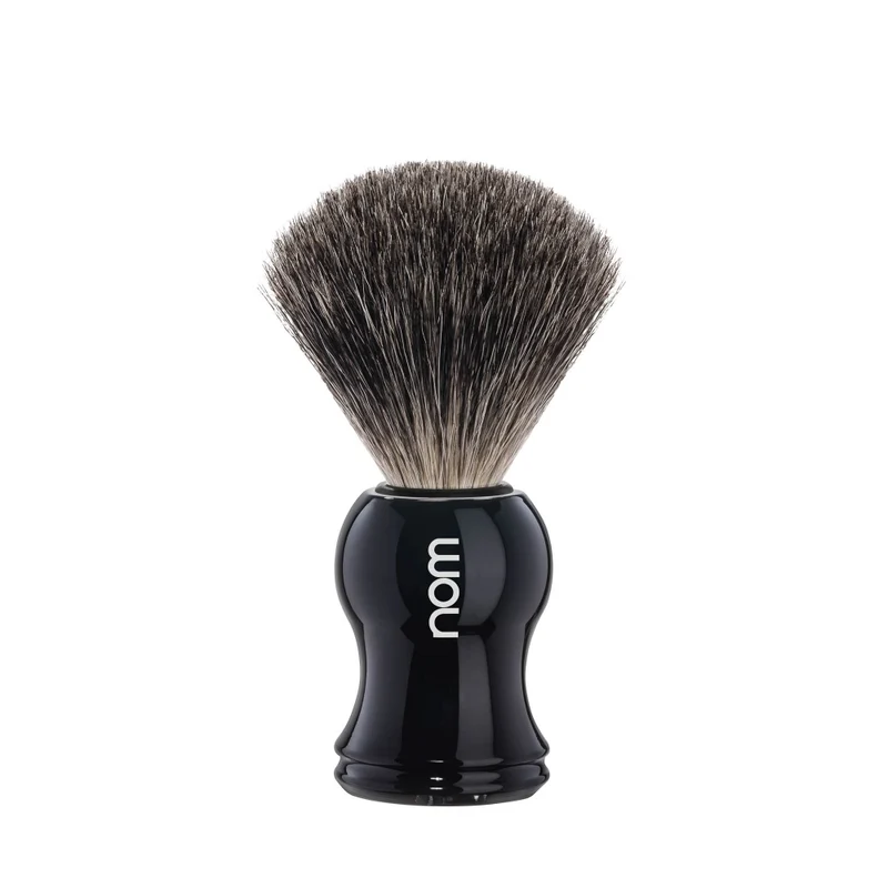 shaving brush NOM plastic black