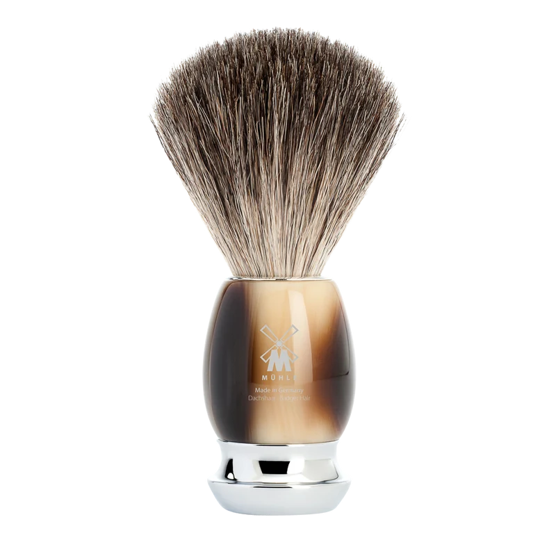 Mühle Shaving brush horn brown