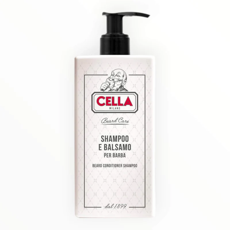 Schampo & skäggbalsam, 200 ml.