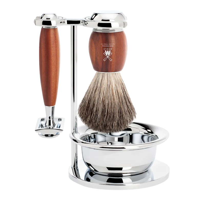 Mühle safety razor set plum tree