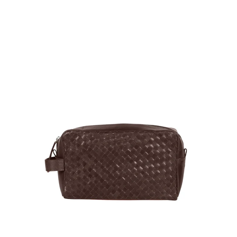 Howard Wash Bag John Dark Brown