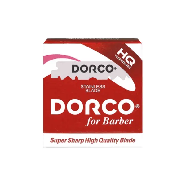 Dorco for Barber Rakblad – Rostfritt Stål (Röd)
