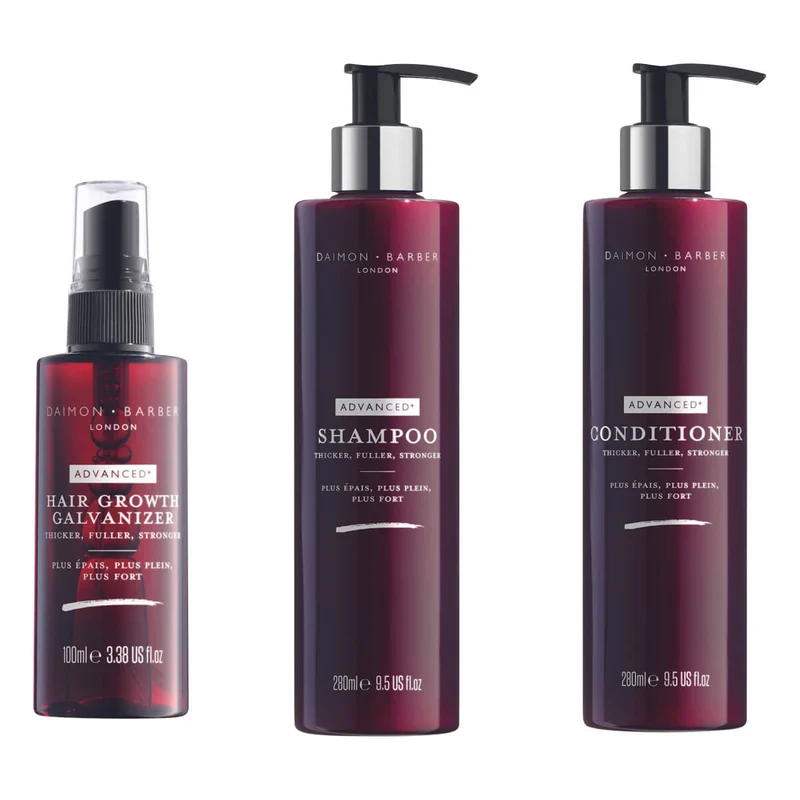 Advanced+ Trio, Schampo, Balsam & Galvaniserare för hårväxt