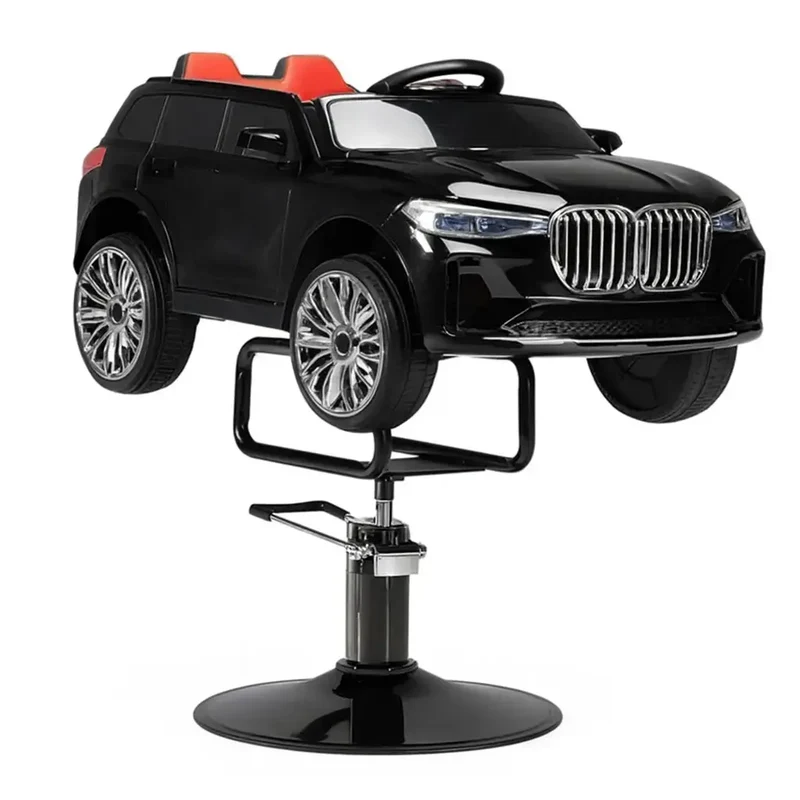 Barnfrisörstol – SUV Design, Svart
