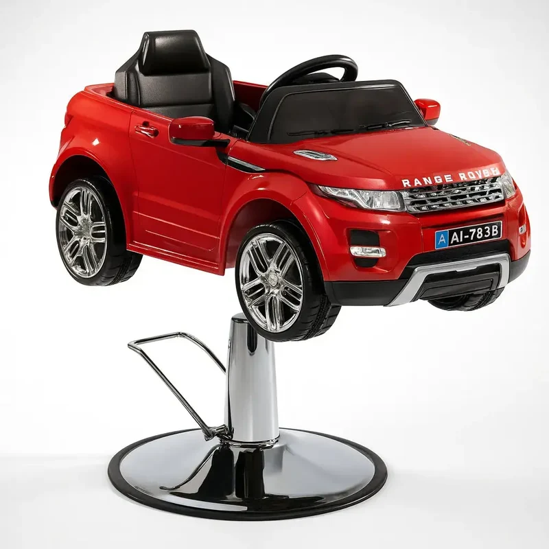 Barnfrisörstol – Range Rover Design, Röd