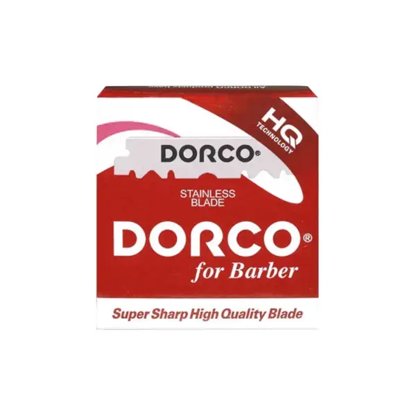 Dorco for Barber Rakblad – Rostfritt Stål (Röd)