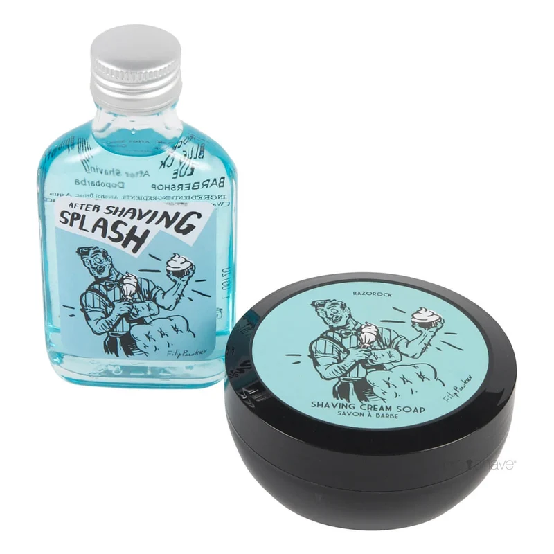 Blue Barbershop Set, Raktvål och Aftershave