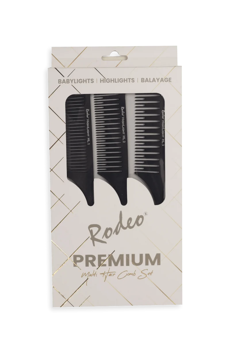 Rodeo Professional Premium Multi Hair Comb Set
