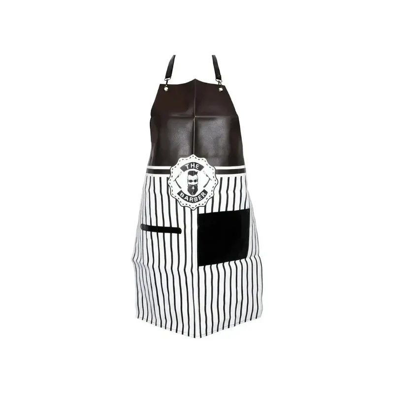 Barberarförkläde i Läderlook