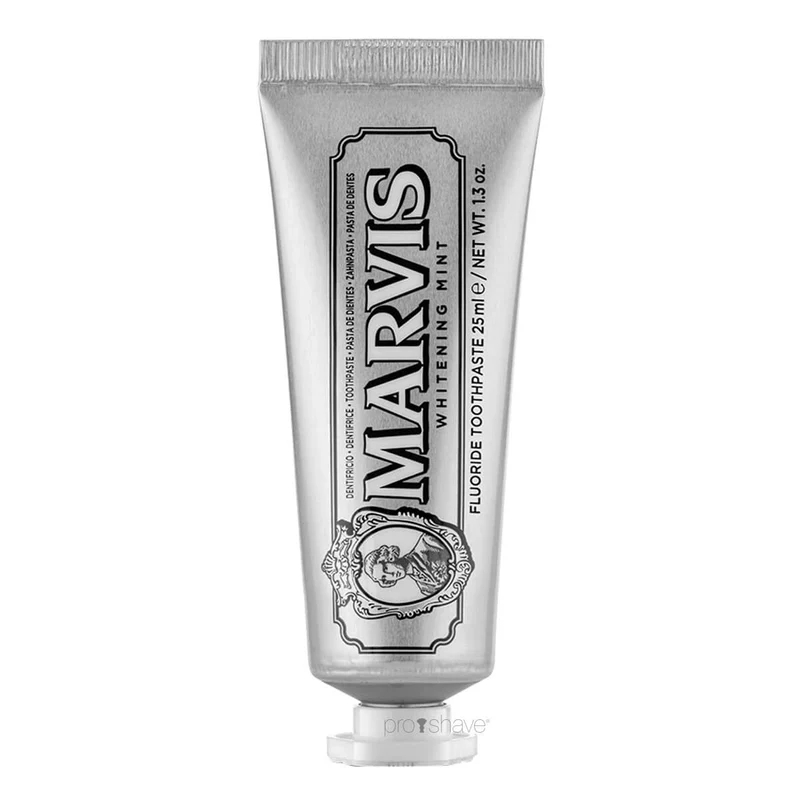 Whitening Mint Toothpaste, Resestorlekar, 25 ml.