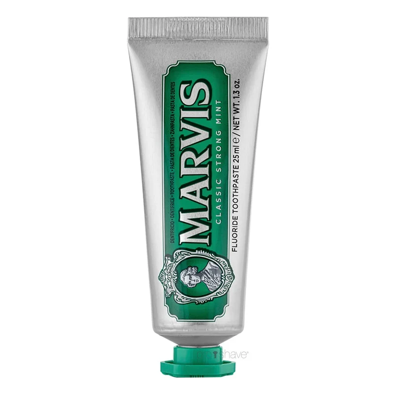 Classic Strong Mint tandkräm, Resestorlekar, 25 ml.