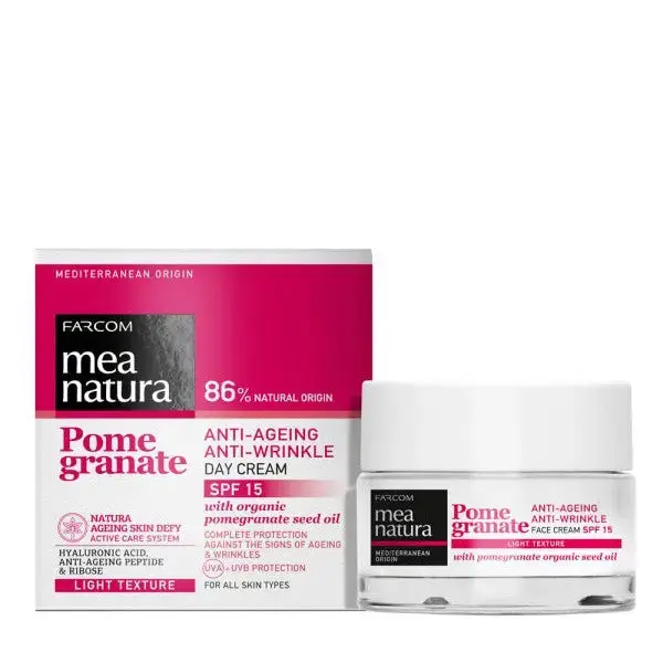 Mea Natura Pomegranate Anti-Ageing Day Cream SPF 15 – 50 ml