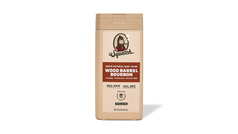 14 oz Wood Barrel Bourbon Exfoliating Body Wash