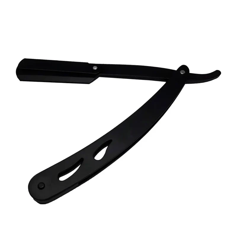 Straight Black Edge Razor Shaving Shaver